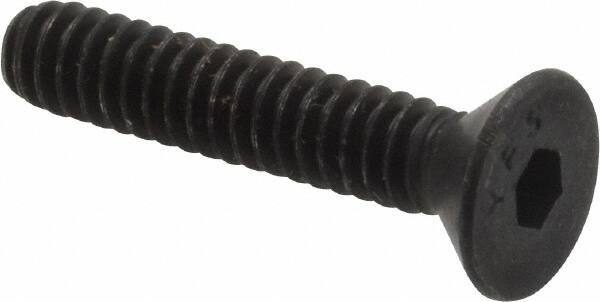 Value Collection - #10-24 UNC Hex Socket Drive, 82° Flat Screw - Alloy Steel, Black Oxide Finish, Fully Threaded, 1" OAL - USA Tool & Supply