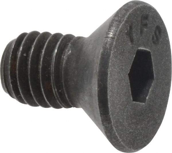 Value Collection - #10-32 UNF Hex Socket Drive, 82° Flat Screw - Alloy Steel, Black Oxide Finish, Fully Threaded, 3/8" OAL - USA Tool & Supply
