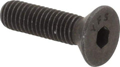 Value Collection - #10-32 UNF Hex Socket Drive, 82° Flat Screw - Alloy Steel, Black Oxide Finish, Fully Threaded, 3/4" OAL - USA Tool & Supply
