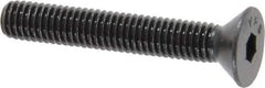 Value Collection - #10-32 UNF Hex Socket Drive, 82° Flat Screw - Alloy Steel, Black Oxide Finish, Fully Threaded, 1-1/4" OAL - USA Tool & Supply