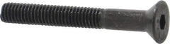 Value Collection - #10-32 UNF Hex Socket Drive, 82° Flat Screw - Alloy Steel, Black Oxide Finish, Partially Threaded, 1-1/2" OAL - USA Tool & Supply