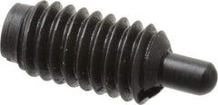 Gibraltar - 5/16-18, 5/8" Thread Length, 3/16" Plunger Projection, Steel Threaded Spring Plunger - 0.135" Max Plunger Diam, 0.5 Lb Init End Force, 10 Lb Final End Force - USA Tool & Supply