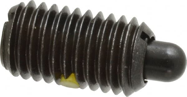 Gibraltar - 5/8-11, 1-1/8" Thread Length, 5/16" Plunger Projection, Steel Threaded Spring Plunger - USA Tool & Supply