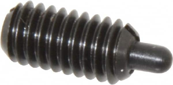 Gibraltar - 5/16-18, 5/8" Thread Length, 3/16" Plunger Projection, Steel Threaded Spring Plunger - USA Tool & Supply