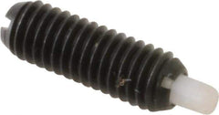 Gibraltar - 10-32, 9/16" Thread Length, 1/8" Plunger Projection, Steel Threaded Spring Plunger - 0.093" Max Plunger Diam, 0.3 Lb Init End Force, 3 Lb Final End Force - USA Tool & Supply