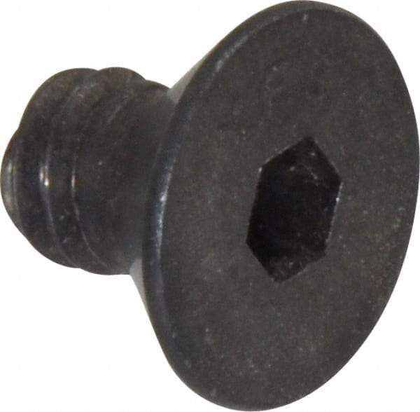 Value Collection - 1/4-20 UNC Hex Socket Drive, 82° Flat Screw - Alloy Steel, Black Oxide Finish, Fully Threaded, 3/8" OAL - USA Tool & Supply