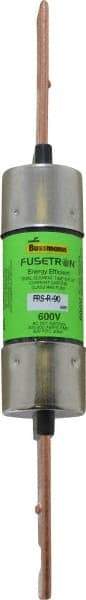 Cooper Bussmann - 300 VDC, 600 VAC, 90 Amp, Time Delay General Purpose Fuse - Fuse Holder Mount, 7-7/8" OAL, 20 at DC, 200 (RMS) kA Rating, 1-5/16" Diam - USA Tool & Supply