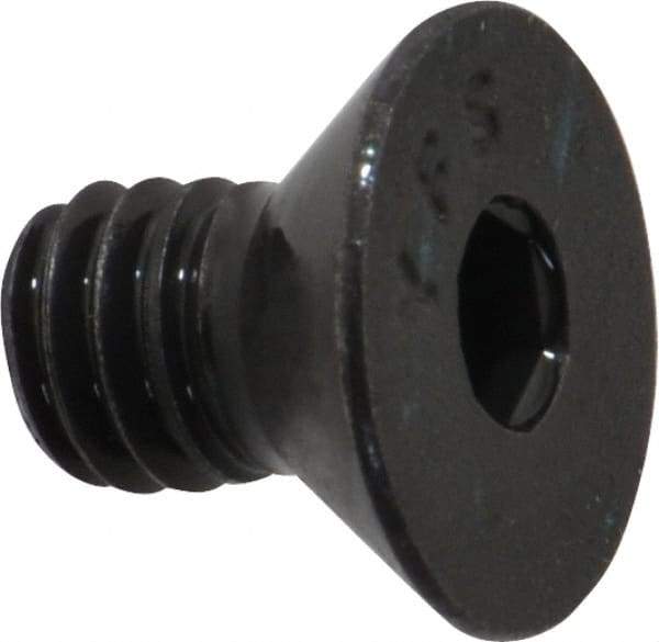 Value Collection - 5/16-18 UNC Hex Socket Drive, 82° Flat Screw - Alloy Steel, Black Oxide Finish, Fully Threaded, 1/2" OAL - USA Tool & Supply