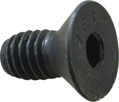 Value Collection - 5/16-18 UNC Hex Socket Drive, 82° Flat Screw - Alloy Steel, Black Oxide Finish, Fully Threaded, 5/8" OAL - USA Tool & Supply