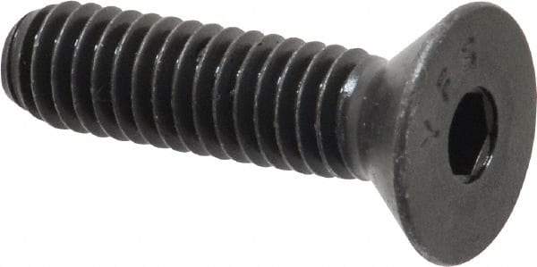 Value Collection - 5/16-18 UNC Hex Socket Drive, 82° Flat Screw - Alloy Steel, Black Oxide Finish, Fully Threaded, 1-1/4" OAL - USA Tool & Supply