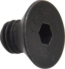 Value Collection - 3/8-16 UNC Hex Socket Drive, 82° Flat Screw - Alloy Steel, Black Oxide Finish, Fully Threaded, 1/2" OAL - USA Tool & Supply