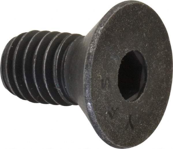 Value Collection - 3/8-16 UNC Hex Socket Drive, 82° Flat Screw - Alloy Steel, Black Oxide Finish, Fully Threaded, 3/4" OAL - USA Tool & Supply