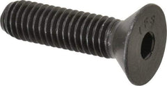 Value Collection - 3/8-16 UNC Hex Socket Drive, 82° Flat Screw - Alloy Steel, Black Oxide Finish, Fully Threaded, 1-1/2" OAL - USA Tool & Supply
