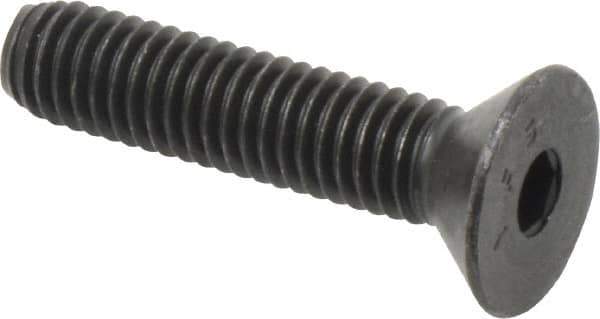 Value Collection - 3/8-16 UNC Hex Socket Drive, 82° Flat Screw - Alloy Steel, Black Oxide Finish, Fully Threaded, 1-3/4" OAL - USA Tool & Supply