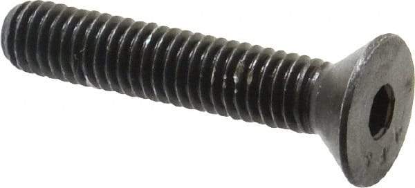 Value Collection - 3/8-16 UNC Hex Socket Drive, 82° Flat Screw - Alloy Steel, Black Oxide Finish, Fully Threaded, 2" OAL - USA Tool & Supply