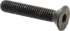 Value Collection - 3/8-16 UNC Hex Socket Drive, 82° Flat Screw - Alloy Steel, Black Oxide Finish, Fully Threaded, 2" OAL - USA Tool & Supply