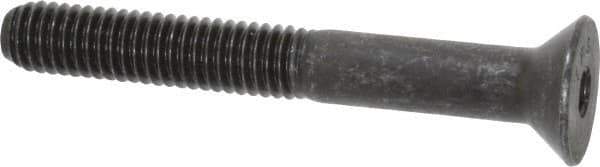 Value Collection - 3/8-16 UNC Hex Socket Drive, 82° Flat Screw - Alloy Steel, Black Oxide Finish, Partially Threaded, 3" OAL - USA Tool & Supply