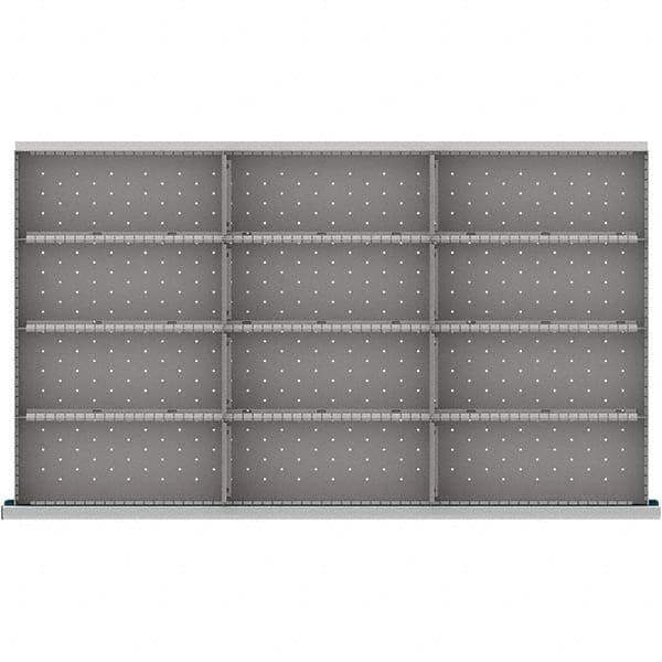 LISTA - 12-Compartment Drawer Divider Layout for 3.15" High Drawers - USA Tool & Supply