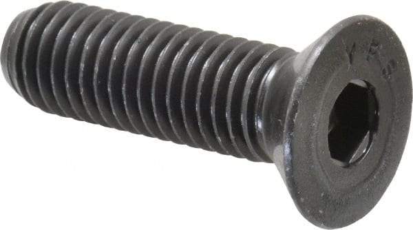 Value Collection - 1/2-13 UNC Hex Socket Drive, 82° Flat Screw - Alloy Steel, Black Oxide Finish, Fully Threaded, 1-3/4" OAL - USA Tool & Supply