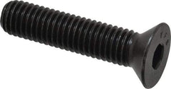 Value Collection - 1/2-13 UNC Hex Socket Drive, 82° Flat Screw - Alloy Steel, Black Oxide Finish, Fully Threaded, 2-1/4" OAL - USA Tool & Supply
