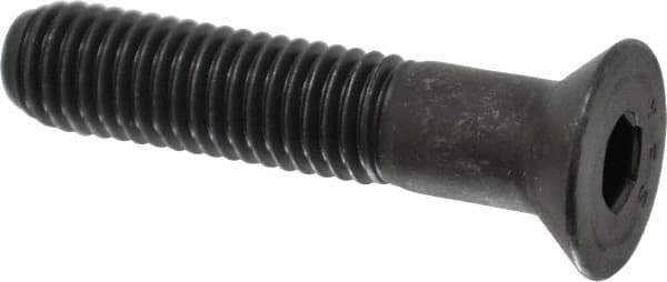 Value Collection - 1/2-13 UNC Hex Socket Drive, 82° Flat Screw - Alloy Steel, Black Oxide Finish, Partially Threaded, 2-1/2" OAL - USA Tool & Supply
