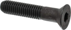 Value Collection - 1/2-13 UNC Hex Socket Drive, 82° Flat Screw - Alloy Steel, Black Oxide Finish, Partially Threaded, 2-1/2" OAL - USA Tool & Supply