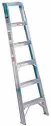 Made in USA - 12 Ft. High, Type IA Rating, Aluminum Shelf Ladder - USA Tool & Supply