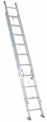 Made in USA - 36' High, Type II Rating, Aluminum Extension Ladder - USA Tool & Supply