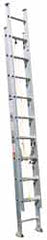 Made in USA - 40' High, Type I Rating, Aluminum Extension Ladder - USA Tool & Supply