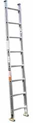 Made in USA - 12' High, Type IA Rating, Aluminum Extension Ladder - USA Tool & Supply
