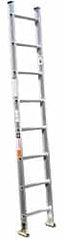 Made in USA - 12' High, Type IA Rating, Aluminum Extension Ladder - USA Tool & Supply