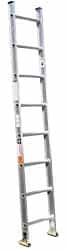 Made in USA - 12' High, Type IA Rating, Aluminum Extension Ladder - USA Tool & Supply