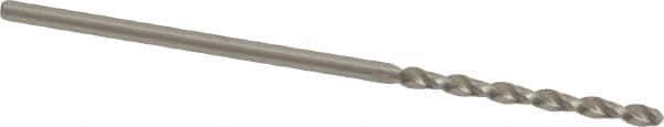 Accupro - 1.35mm 130° Cobalt Jobber Drill - Bright Finish, Right Hand Cut, Parabolic Flute, Straight Shank, 1-37/64" OAL, Split Point - USA Tool & Supply