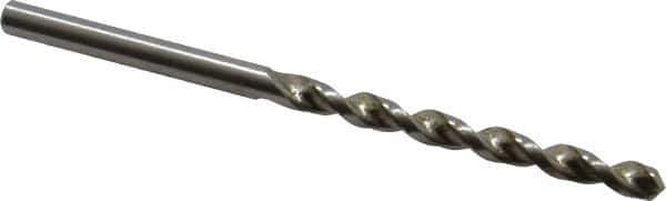 Accupro - 3.7mm 130° Cobalt Jobber Drill - Bright Finish, Right Hand Cut, Parabolic Flute, Straight Shank, 2-3/4" OAL, Split Point - USA Tool & Supply