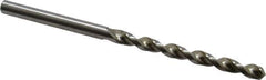 Accupro - 3.7mm 130° Cobalt Jobber Drill - Bright Finish, Right Hand Cut, Parabolic Flute, Straight Shank, 2-3/4" OAL, Split Point - USA Tool & Supply