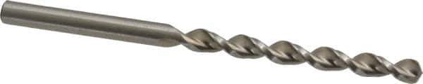 Accupro - #15 130° Cobalt Jobber Drill - Bright Finish, Right Hand Cut, Parabolic Flute, Straight Shank, 3-5/32" OAL, Split Point - USA Tool & Supply