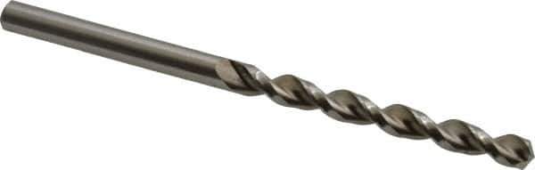 Accupro - #14 130° Cobalt Jobber Drill - Bright Finish, Right Hand Cut, Parabolic Flute, Straight Shank, 3-5/32" OAL, Split Point - USA Tool & Supply