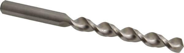 Accupro - 10mm 130° Cobalt Jobber Drill - Bright Finish, Right Hand Cut, Parabolic Flute, Straight Shank, 5-15/64" OAL, Split Point - USA Tool & Supply