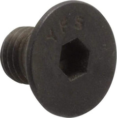 Value Collection - 1/4-28 UNF Hex Socket Drive, 82° Flat Screw - Alloy Steel, Black Oxide Finish, Fully Threaded, 3/8" OAL - USA Tool & Supply
