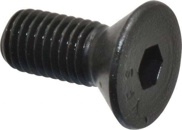 Value Collection - 1/4-28 UNF Hex Socket Drive, 82° Flat Screw - Alloy Steel, Black Oxide Finish, Fully Threaded, 5/8" OAL - USA Tool & Supply