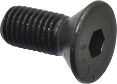 Value Collection - 1/4-28 UNF Hex Socket Drive, 82° Flat Screw - Alloy Steel, Black Oxide Finish, Fully Threaded, 5/8" OAL - USA Tool & Supply