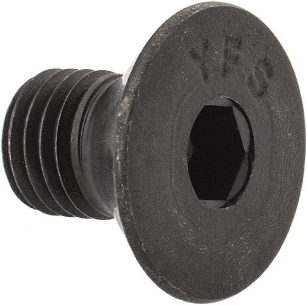 Value Collection - 5/16-24 UNF Hex Socket Drive, 82° Flat Screw - Alloy Steel, Black Oxide Finish, Fully Threaded, 1/2" OAL - USA Tool & Supply