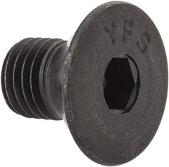 Value Collection - 5/16-24 UNF Hex Socket Drive, 82° Flat Screw - Alloy Steel, Black Oxide Finish, Fully Threaded, 1/2" OAL - USA Tool & Supply