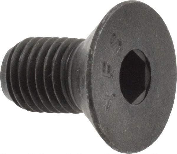 Value Collection - 5/16-24 UNF Hex Socket Drive, 82° Flat Screw - Alloy Steel, Black Oxide Finish, Fully Threaded, 5/8" OAL - USA Tool & Supply