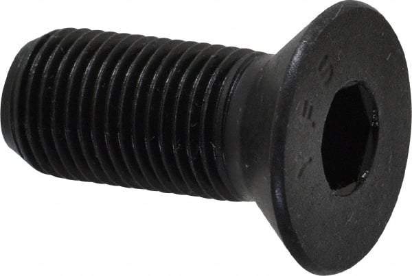 Value Collection - 1/2-20 UNF Hex Socket Drive, 82° Flat Screw - Alloy Steel, Black Oxide Finish, Fully Threaded, 1-1/4" OAL - USA Tool & Supply