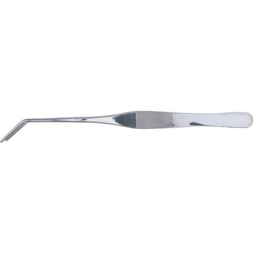 6 3/4″ Curved Sharp Serrated Point Tweezers - USA Tool & Supply