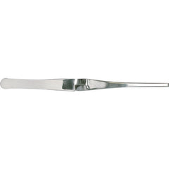 7″ Self Closing Weighted Solder w/Serrated Belt End Tweezers - USA Tool & Supply