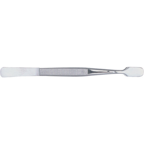 4 1/2″ Flat Rounded Spade Point Tweezers - USA Tool & Supply