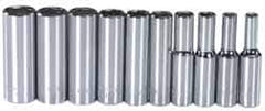 Blackhawk by Proto - 10 Piece 1/4" Drive Deep Well Socket Set - 6 Points, 4mm to 13mm Range, Metric Measurement Standard - USA Tool & Supply