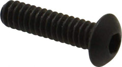 Value Collection - #10-24 UNC Hex Socket Drive, Button Screw - Alloy Steel, Black Oxide Finish, Fully Threaded, 3/4" Length Under Head - USA Tool & Supply
